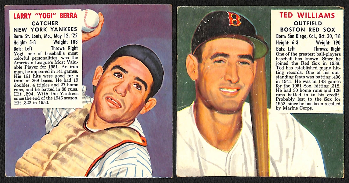 Lot of (9) Vintage Baseball Cards from 1930s-50s w. 1952 Red Man (No Tab) Yogi Berra