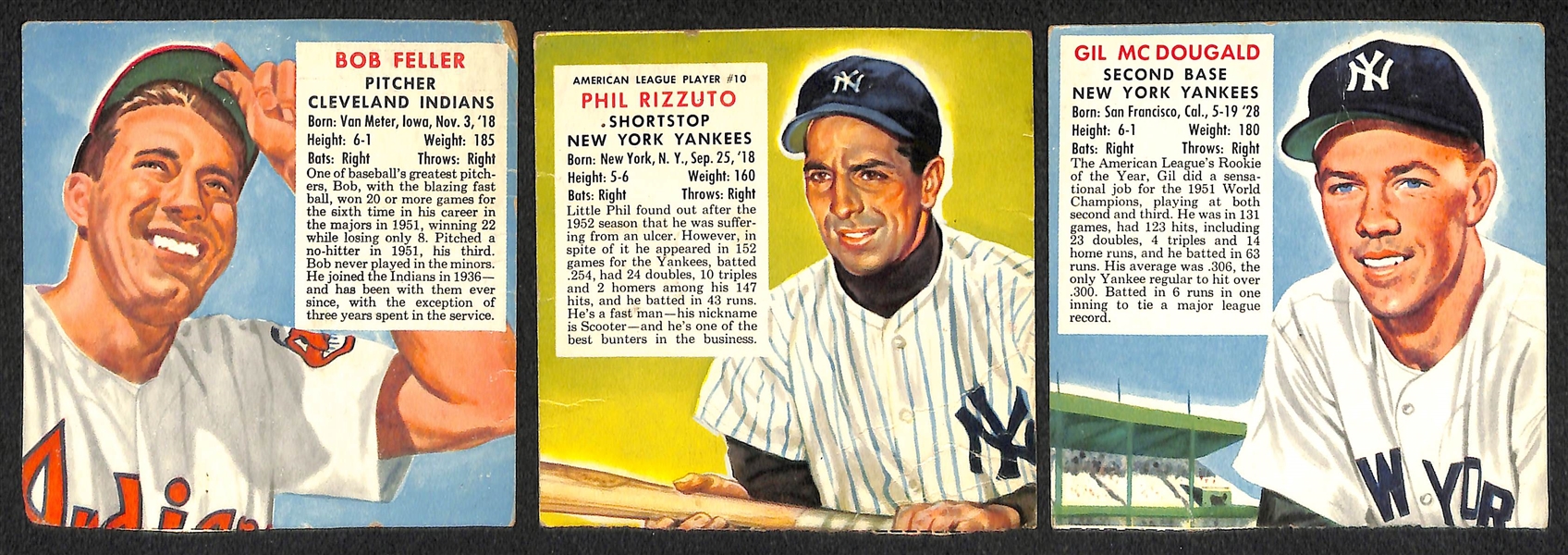 Lot of (9) Vintage Baseball Cards from 1930s-50s w. 1952 Red Man (No Tab) Yogi Berra