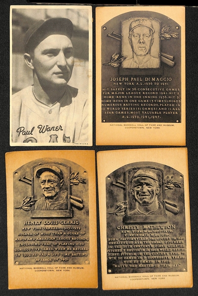 Lot of (9) Vintage Baseball Cards from 1930s-50s w. 1952 Red Man (No Tab) Yogi Berra