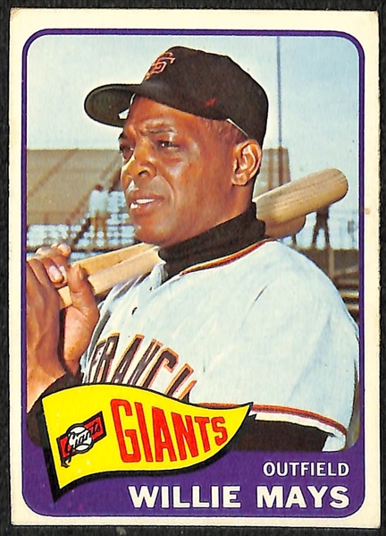 Lot of (4) Willie Mays Cards w. 1955 Bowman
