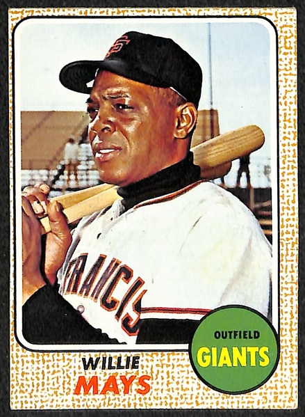 Lot of (4) Willie Mays Cards w. 1955 Bowman