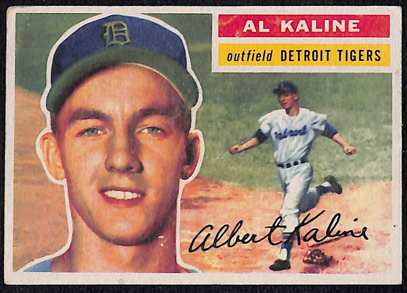 Lot of (11) 1956-1968 Topps Baseball Cards w. 1956 Al Kaline