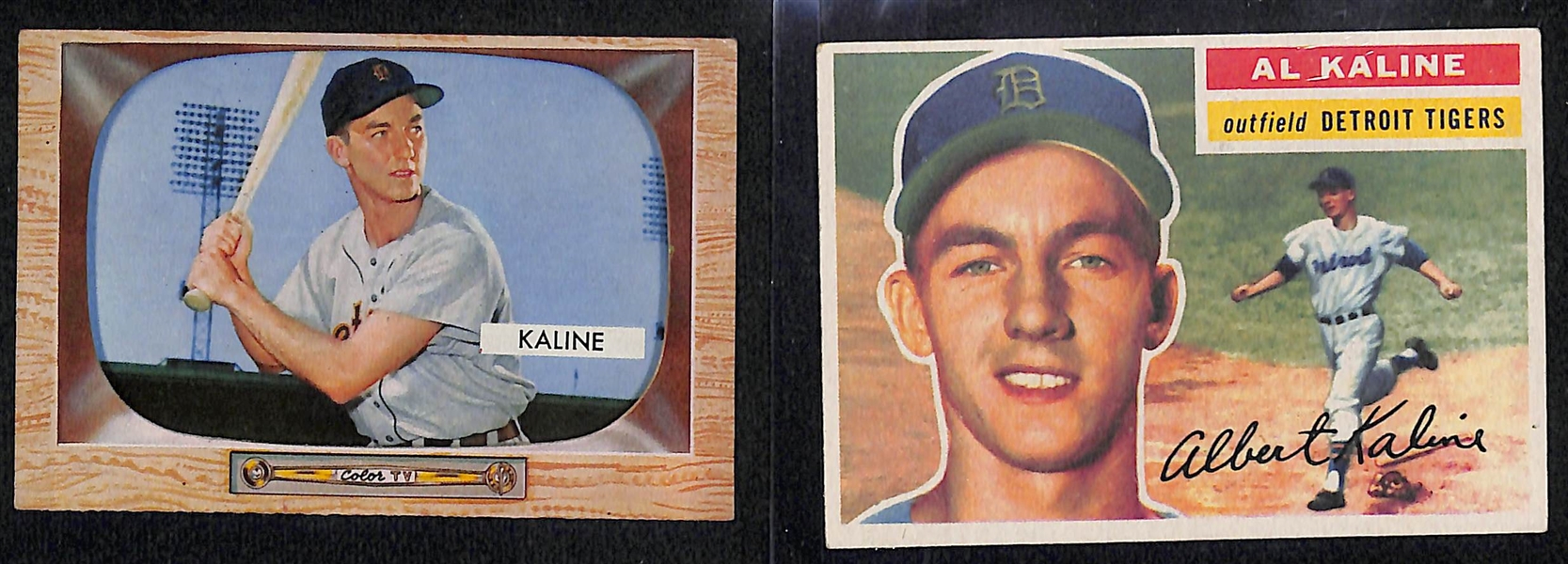 Lot of (5) Vintage Ernie Banks & (6) Al Kaline Vintage Cards w. 1965 Topps Ernie Banks
