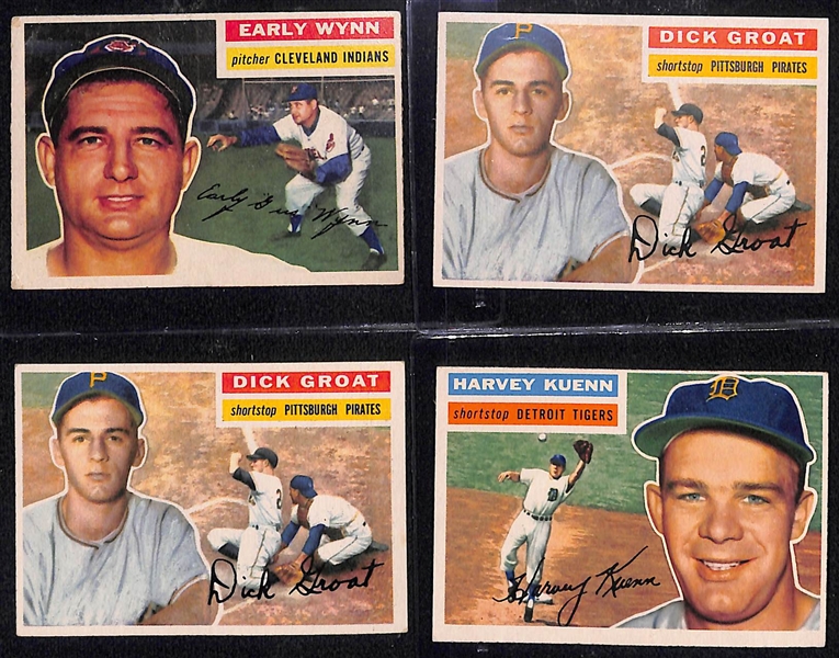 Lot of (250+) 1956 Topps Baseball Cards w. Duke Snider