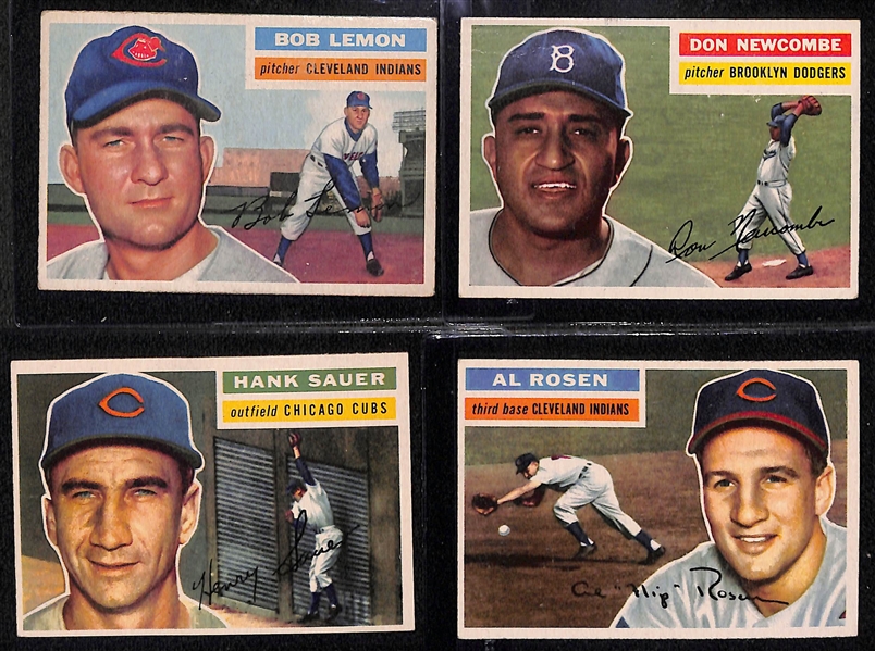 Lot of (250+) 1956 Topps Baseball Cards w. Duke Snider