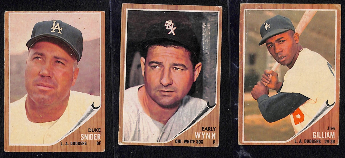 Lot of (275) 1958-1964 Topps Baseball Cards w. 1962 Duke Snider