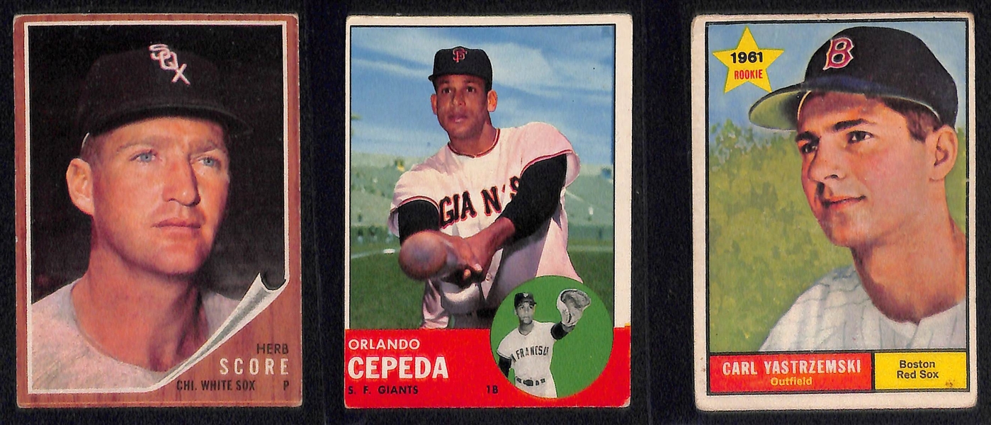 Lot of (275) 1958-1964 Topps Baseball Cards w. 1962 Duke Snider
