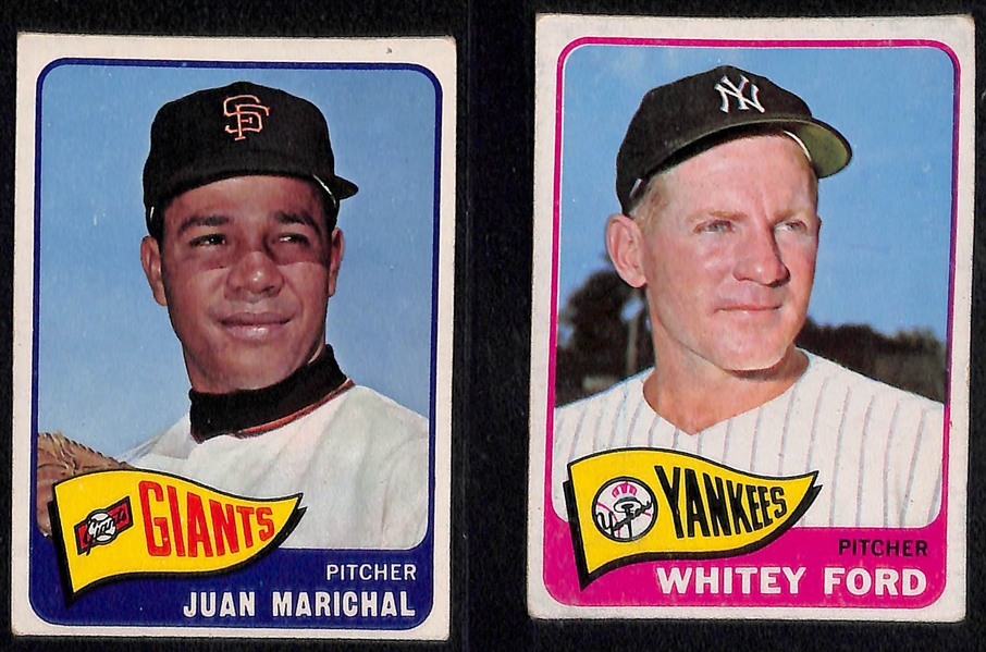 Lot of (200+) Assorted 1965 Topps Baseball Cards w. Carl Yastrzemski