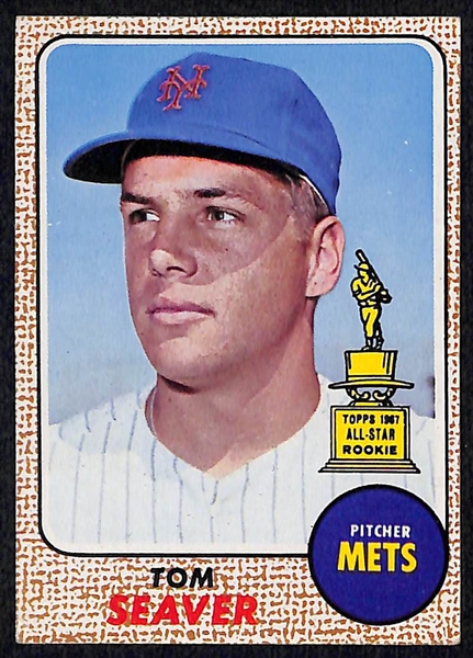 Lot of (225) Assorted 1966-1969 Topps Baseball Cards w. 1968 Tom Seaver