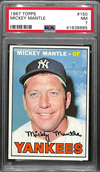 1967 Topps Mickey Mantle #150 - PSA 7