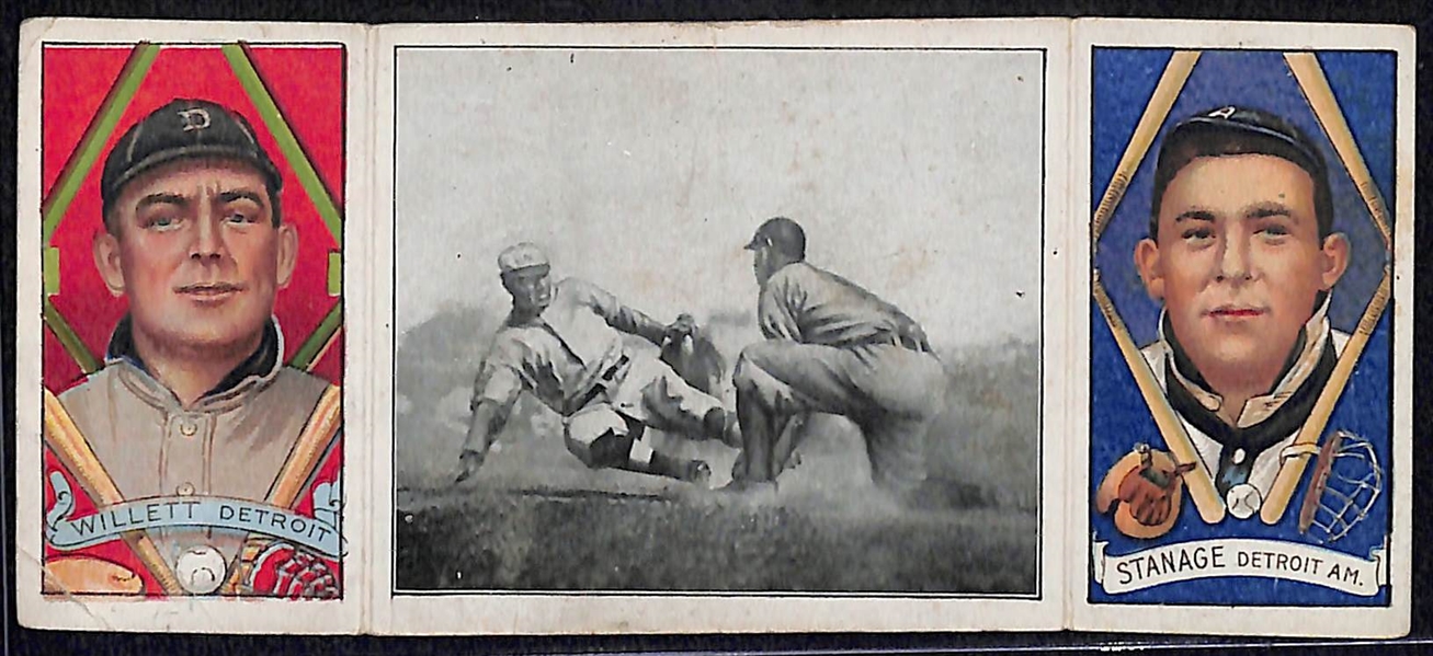 1912 T202 Hassan Triple Folder Moriarity Spiked
