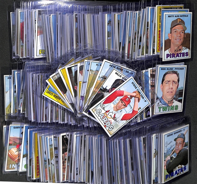 1967 Topps Partial Set of 123 Cards w Hall of Famers