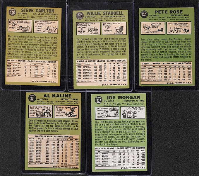 1967 Topps Partial Set of 123 Cards w Hall of Famers