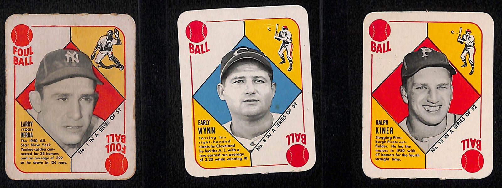 Lot of (35) 1951 Topps Red Back Starter Set w. Yogi Berra