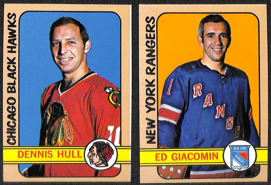 Lot of (2) High Quality 1972-73 Starter Sets - Topps Hockey (81 Cards) & Topps Basketball (108 Cards)