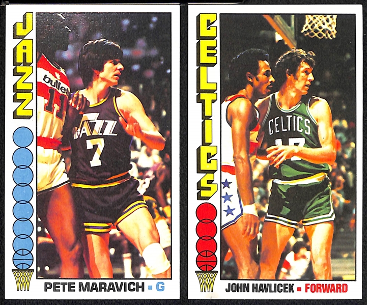 1976 Topps Basketball Partial Starter Set of 91 Cards w. Abdul-Jabbar
