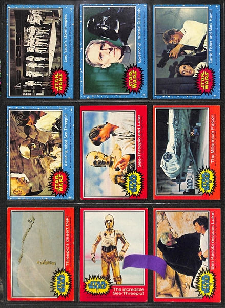 Lot of 570+ Topps Star Wars/Empire Strikes Back/Return of the Jedi Cards & Stickers from 1977-1983 