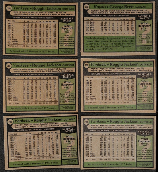 Lot of 140+ 1978-1988 Primarily Topps Stars & Rookies Baseball Cards w. 1989 UD Griffey Jr. Rookie Card & 1978 Eddie Murray Rookie Card