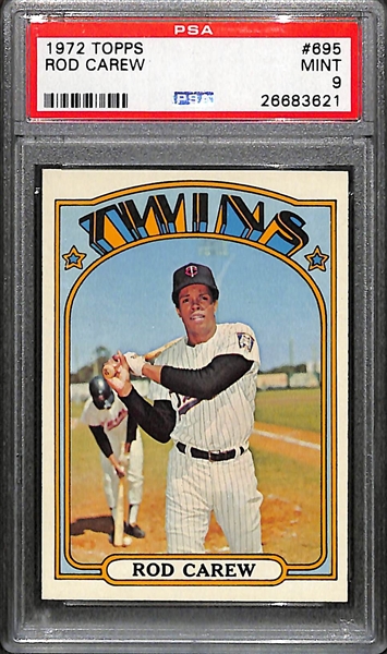 1972 Topps Rod Carew #695 Graded PSA 9! Only 5 Graded Higher!