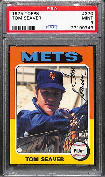 1975 Topps Tom Seaver #370 Graded PSA 9! Only 13 Graded Higher!