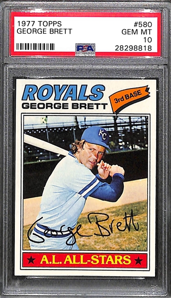 GEM MINT 1977 Topps George Brett #580 Graded PSA 10! 