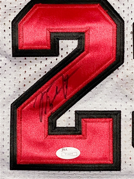 Michael Jordan Signed Chicago Bulls Nike NBA Authentics Jersey - JSA LOA