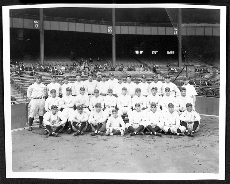 Type 2 Team 8x10 Photo of the 1927 New York Yankees (c. 1960s) W. PSA/DNA LOA - Made Off Original Glass Plate Negative (Cosmo-Sileo)