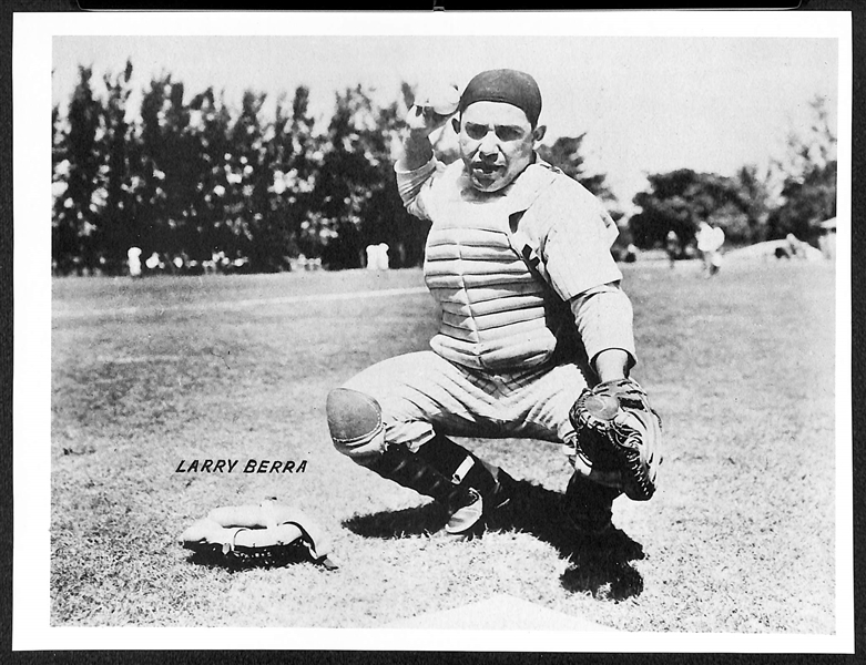 Early 1950's Yogi Berra Original Team Issue/Photo Pack 8x10 Photo (Image Used for 1950 Bowman Card)
