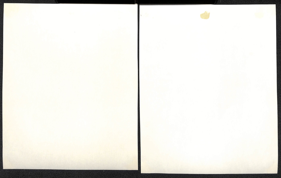 Lot of (4) Trimmed Souvenir Photos (Facsimile Signatures in White) - Babe Ruth, Joe DiMaggio, Lou Gehrig, Dizzy & Daffy Dean (Trimmed to Approx. 7.25 x  9.25)