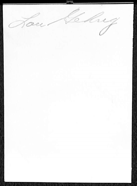 Vintage Lou Gehrig 3.5x2.5 Wallet Photograph (Yankees Uniform)