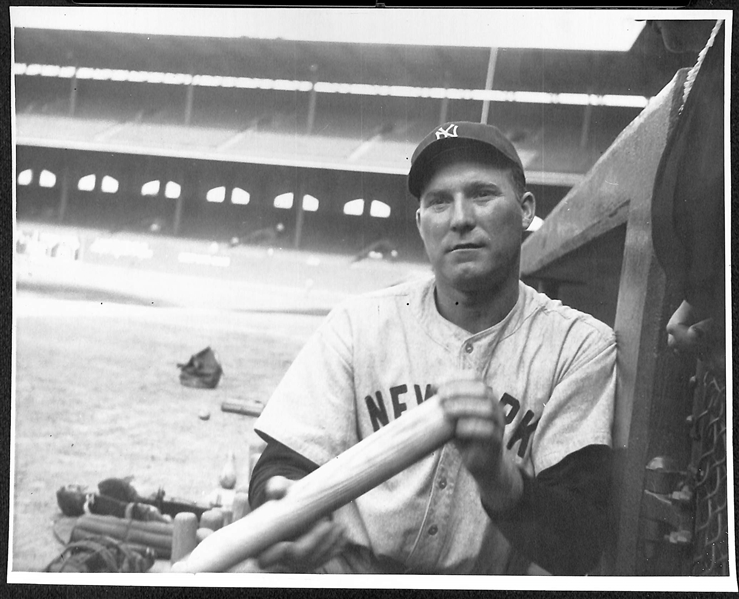 Vintage Red Ruffing (8x10) and Eric McNair (7x9.5) EF Collins Stamped Photos