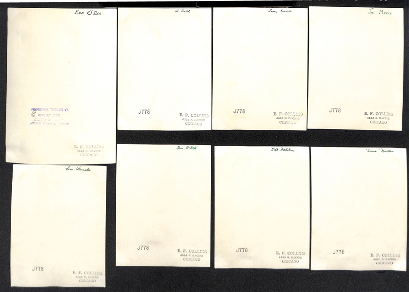 Lot of (14) EF Collins Baseball Photographs (From 4.35x5.5 to 5x7) Inc. McCosky, Walters, Hayes, C. Dean