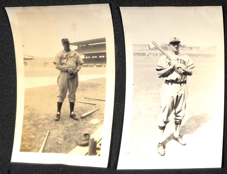 Lot of (39) EF Collins Baseball Photographs (From 2.5x3.5 to 4x6) Inc. Luke Appling, Gus Mancuso, Averill, Al Lopez, Max West, Red Ruffing. +