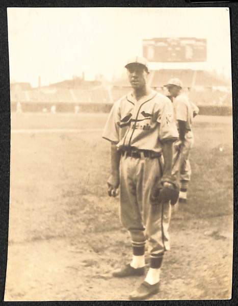 Lot of (18) EF Collins Baseball Photographs (5.5x4.25) Inc. Lary, Lombardi, Hassett, Werber, West, and More!  All Embossed Edges.