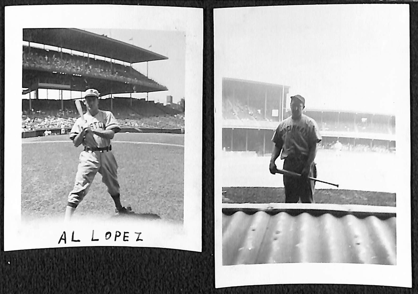 Lot of (38) Wallet Size Baseball Photos c. 1940s-1950s Inc. Al Lopez, E. Lombardi, Combs, B. Chapman, Rowe, +