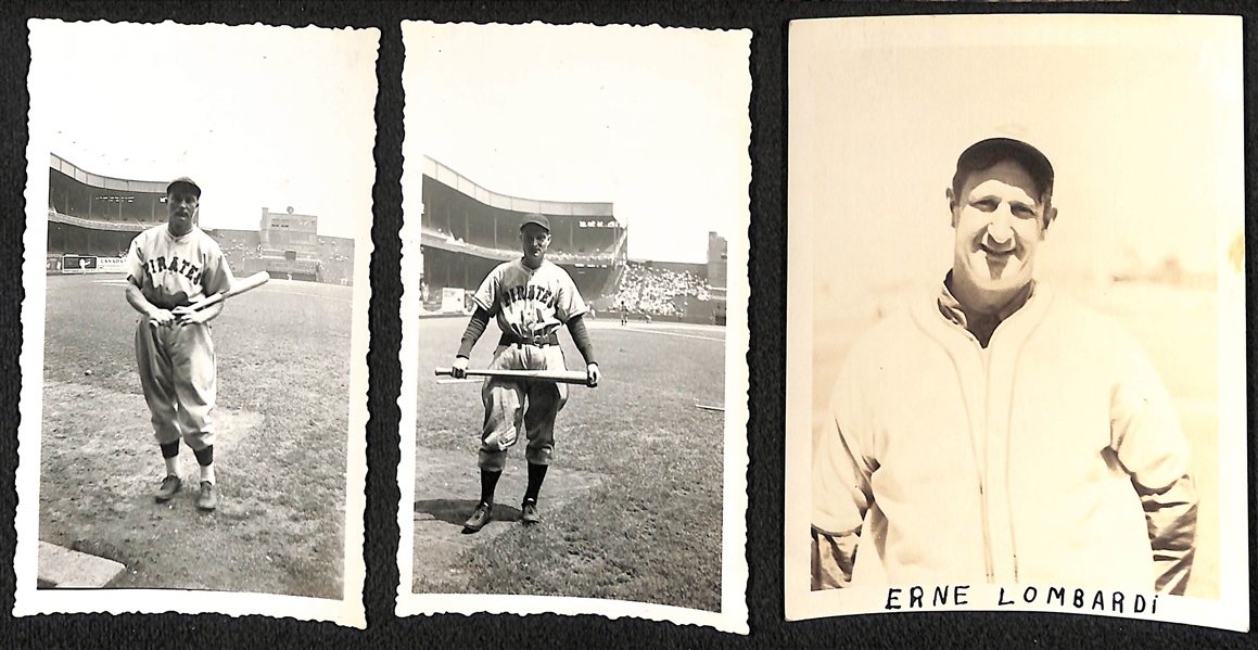 Lot of (23) Small Baseball Photos c. 1940s-1950s Inc. Paul Waner, Lloyd Waner, Erne Lombardi