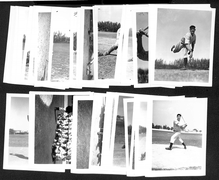 1930s Yankees Team Type 2 Photo Card Set of 36 (4x5) w. DiMaggio and (4) Gehrig Cards (Printed in 1960s-70s Off Original Negatives) 