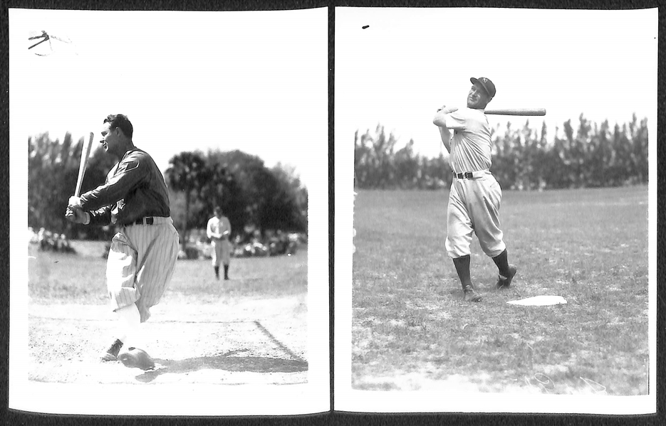 1930s Yankees Team Type 2 Photo Card Set of 36 (4x5) w. DiMaggio and (4) Gehrig Cards (Printed in 1960s-70s Off Original Negatives) 