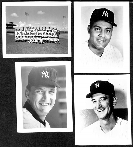 Lot of (5) Mostly Complete 4x5 Photo Card Sets from 1967, 1968, 1969, and (2) 1971 (Most are Type 1 Photo Cards)