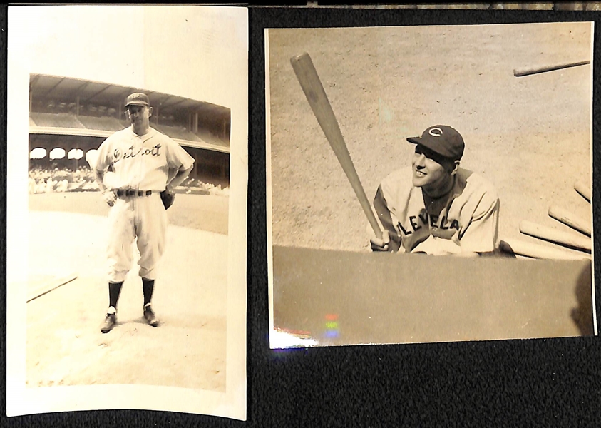 Lot of (17) Baseball Photographs (Most Photographer Stamped) Inc. Averill, Berger, Craft, Boudreau
