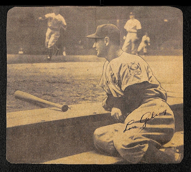 Eleanor Gehrig Penned Lou Gehrig Newspaper Clip (JSA LOA Indicates Mrs. Gehrig Signed Lou's Name)