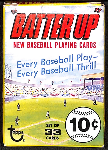 Box-Fresh 1968 Topps Batter Up Card Game Complete Set in Box w. Mantle, Mays