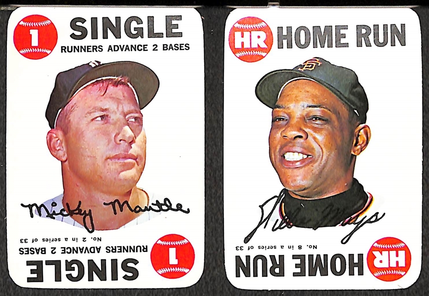Box-Fresh 1968 Topps Batter Up Card Game Complete Set in Box w. Mantle, Mays
