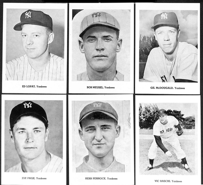 1960s New York Yankees 12 Player Jay Publishing 5x7 Souvenir Picture Photo Pack (w. Ford, Berra, 2 Maris)  and 13 Additional Yankees Souvenir Photos (w. McCarthy & Lazerri)