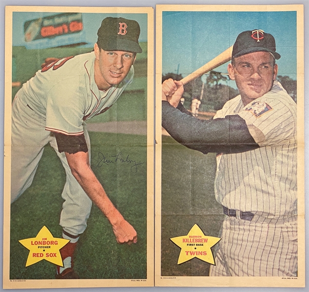 Lot of 4 - 1968 Topps Posters w. Mickey Mantle