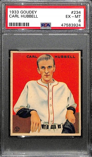1933 Goudey Carl Hubbell #234 PSA 6 