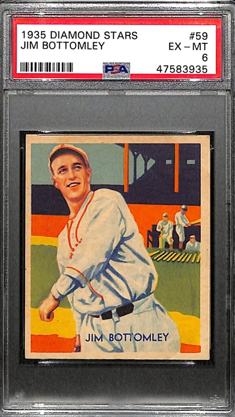 1935 Diamond Stars Jim Bottomley #59 PSA 6