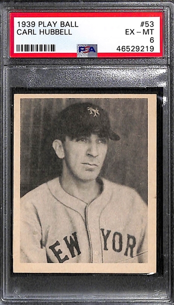 1939 Play Ball Carl Hubbell #53 PSA 6