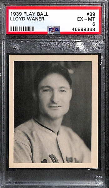 1939 Play Ball Lloyd Waner #89 PSA 6