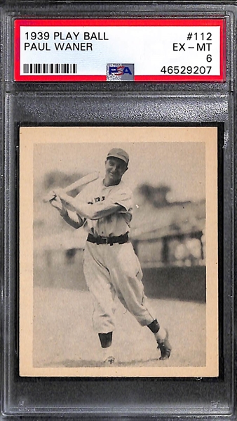 1939 Play Ball Paul Waner #112 PSA 6